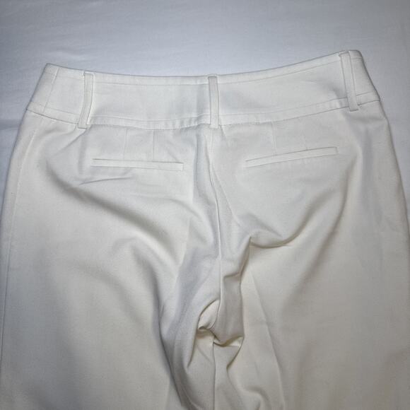 Apt 9 Womens Sz 10 Curvy Fit Trouser Dress Pants Cream Wide Leg Lined Career - Picture 11 of 12